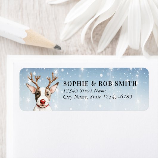 Teruggaveadreslabel van stierendrager etiket (Insitu)