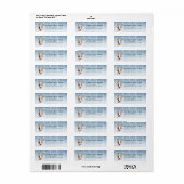 Teruggaveadreslabel van stierendrager etiket (Full Sheet)