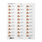 Teruggaveadreslabel voor baby's en dieren etiket (Full Sheet)