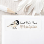 Teruggaveadreslabel voor kikkervisjes etiket (Insitu)