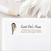 Teruggaveadreslabel voor kikkervisjes etiket (Insitu)