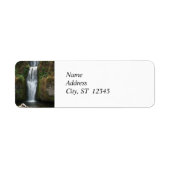 Teruggaveadreslabel voor waterval etiket (Voorkant)