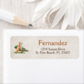 Teruggaveadreslabel voor Woodland Animal Etiket (Insitu)