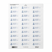 Teruggaveadreslabels anker etiket (Full Sheet)