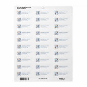 Teruggaveadreslabels rendieren etiket (Full Sheet)