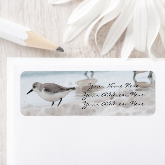 Teruggaveadreslabels Sandpiper Etiket (Insitu)