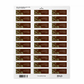 Teruggaveadreslabels van Chocolate Mint Etiket (Full Sheet)