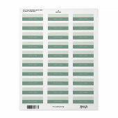 Teruggaveadreslabels van muntkleurblokken etiket (Full Sheet)