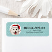 Teruggaveadreslabels van Samoyed Etiket (Insitu)