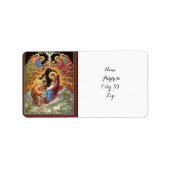 Teruggaveadreslabels van scène van manager etiket (Voorkant)