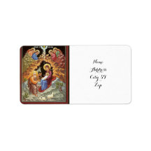 Teruggaveadreslabels van scène van manager