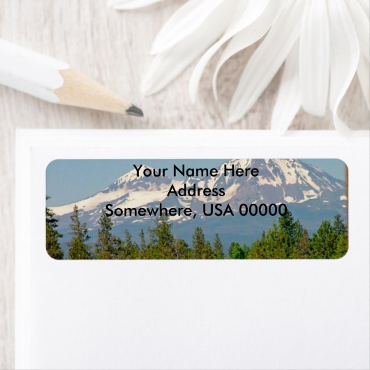 Teruggaveadreslabels voor bergen etiket (Insitu)