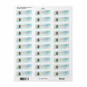 Teruggaveadreslabels voor bijen etiket (Full Sheet)