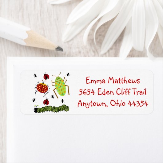 Teruggaveadreslabels voor fouten etiket (Insitu)