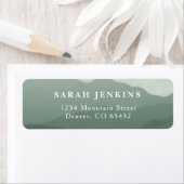 Teruggaveadreslabels voor het Berggebied Etiket (Insitu)