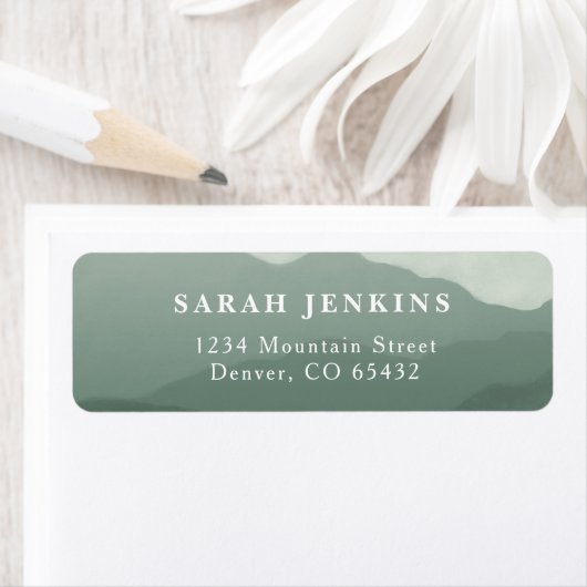 Teruggaveadreslabels voor het Berggebied Etiket (Insitu)