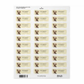Teruggaveadreslabels voor kijkersdragers etiket (Full Sheet)