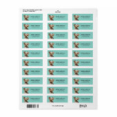 Teruggaveadreslabels voor kijkersdragers etiket (Full Sheet)
