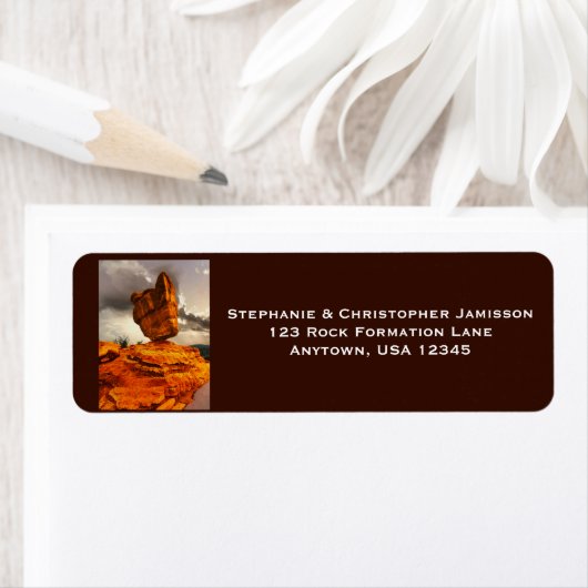 Teruggaveadreslabels voor rotsformatie etiket (Insitu)