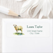 Teruggaveadreslabels voor schapen etiket (Insitu)