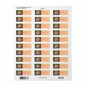 Teruggaveadreslabels voor Sunset Iris Etiket (Full Sheet)
