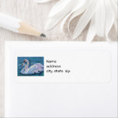 Teruggaveadreslabels voor Swan Lake Etiket (Insitu)