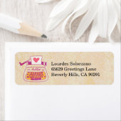 Teruggaveadreslabels voor typemachine etiket (Insitu)