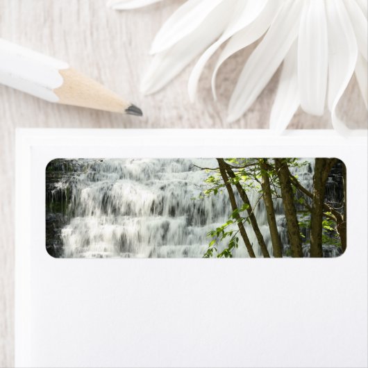 Teruggaveadreslabels voor waterval etiket (Insitu)