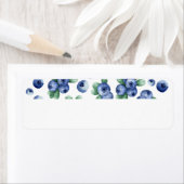 Teruggavelabel voor Blueberry-afdrukadres Etiket (Insitu)