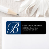 Teruggavelabels monogram etiket (Insitu)