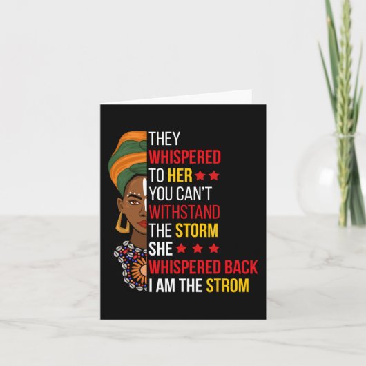 teruggefluisterd ben ik het Storm bhm trots afrika Kaart (Voorkant)