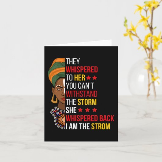 teruggefluisterd ben ik het Storm bhm trots afrika Kaart (Gele Bloem)