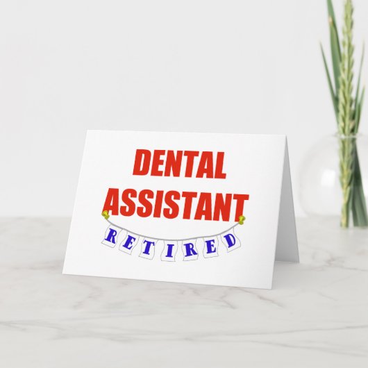 TERUGGEKEERDE DENTALE ASSISTANT KAART (Voorkant)