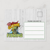 Teruggetrokken en Gegaan vissend de Partij van de Uitnodiging Briefkaart (Achterkant)