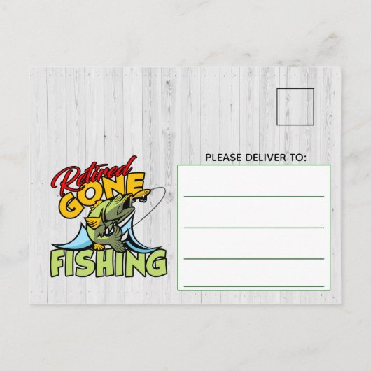 Teruggetrokken en Gegaan vissend de Partij van de Uitnodiging Briefkaart (Achterkant)