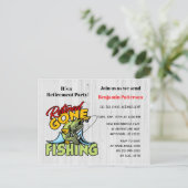 Teruggetrokken en Gegaan vissend de Partij van de Uitnodiging Briefkaart (Staand voorkant)