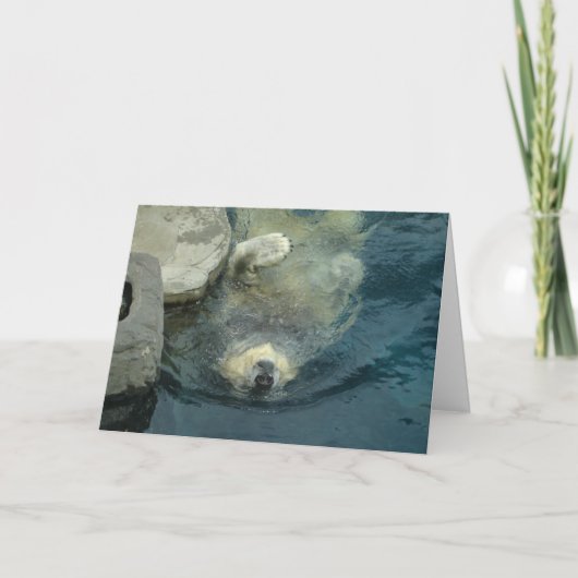 Teruggetrokken Ijsbeer Kaart (Voorkant)