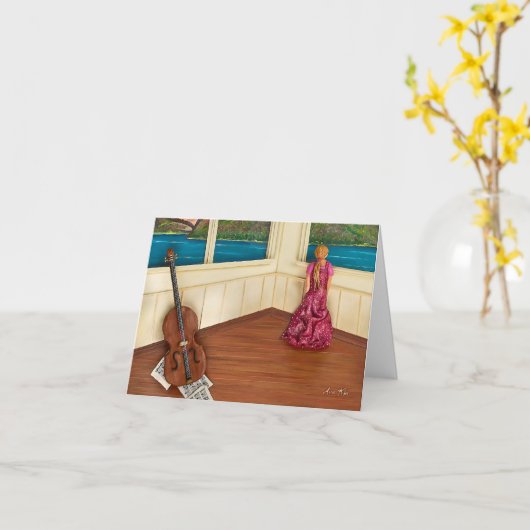 Teruggetrokken Kaart (Gele Bloem)