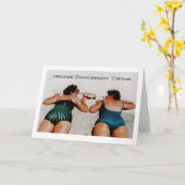 Teruggetrokken Tweelingen Doublemint Kaart (Gele Bloem)