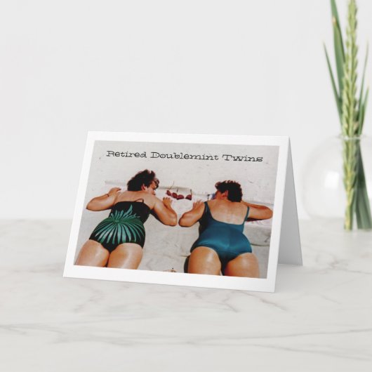 Teruggetrokken Tweelingen Doublemint Kaart (Voorkant)