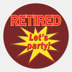 TERUGGEVORDERD - LET PARTIJT T-shirts en cadeaus Ronde Sticker