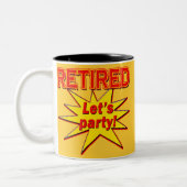 TERUGGEVORDERD - LET PARTIJT T-shirts en cadeaus Tweekleurige Koffiemok (Links)