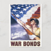 TERUGGEVORDERD "om oorlogsobligaties te hebben en Briefkaart (Voorkant)