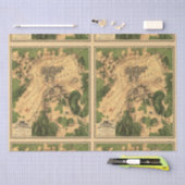 teruggezette gevechtsenkaart van Gettysburg, ontk Tissuepapier (Craft)