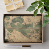 teruggezette gevechtsenkaart van Gettysburg, ontk Tissuepapier (Geschenk)