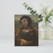 teruggezette Mona Lisa Briefkaart (Staand voorkant)
