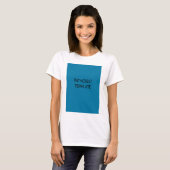 teruggooien t-shirt (Voorkant volledig)