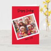 Teruggooifoto stijl, 5" x 7" Vouwkaart Kaart (Gele Bloem)