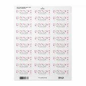 TERUGKEER ADDRESS schattige confetti polka dot kle Etiket (Full Sheet)