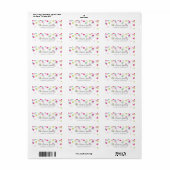 TERUGKEER ADDRESS schattige confetti polka dot kle Etiket (Full Sheet)